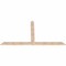 Ekena Millwork Portland Smooth Timber Gable Bracket, Douglas Fir, 96"W x 52"H x 1 1/2"D x 5 1/2"F, 13/12 Pitch GBW096X52X0206POR00SDF - alternate 5
